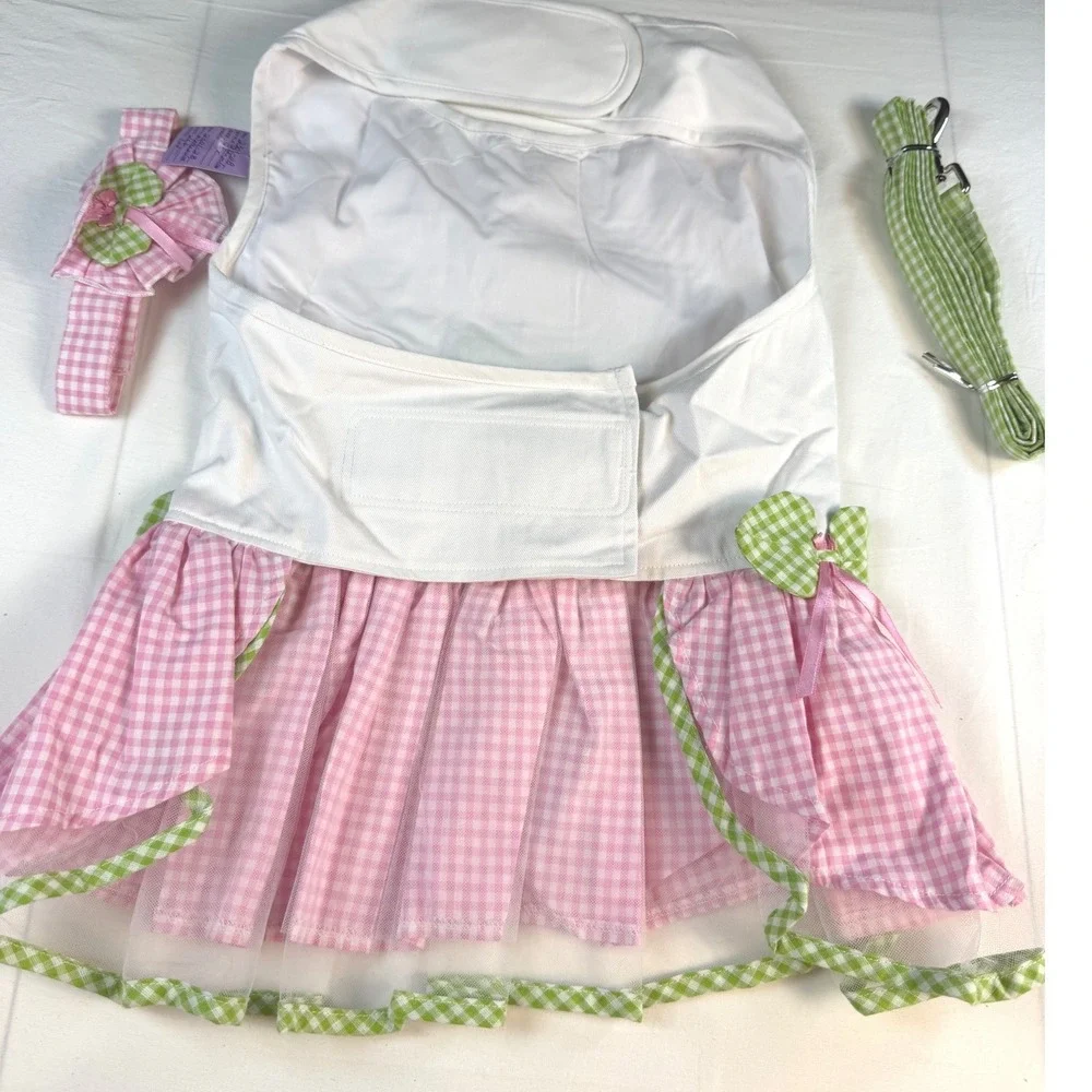 Watermelon Dog Dress Harness Set 